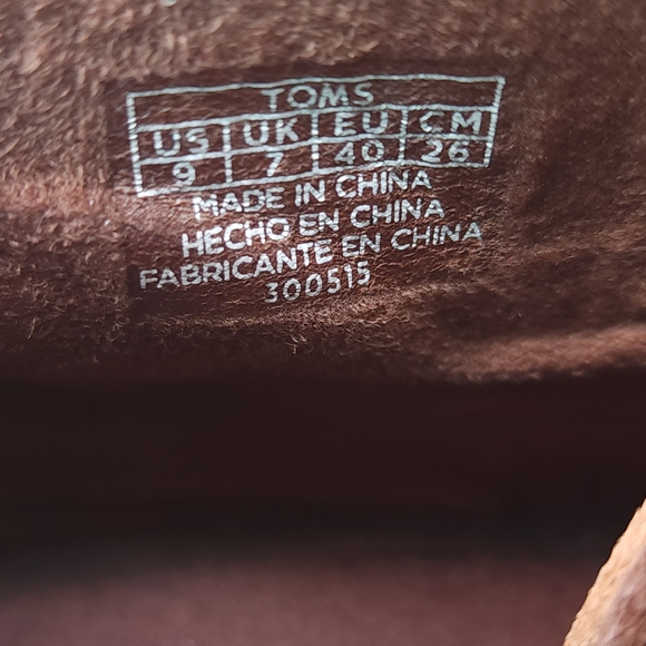 Toms brown wedge ankle boot with flowers 9 - Picture 6 of 7